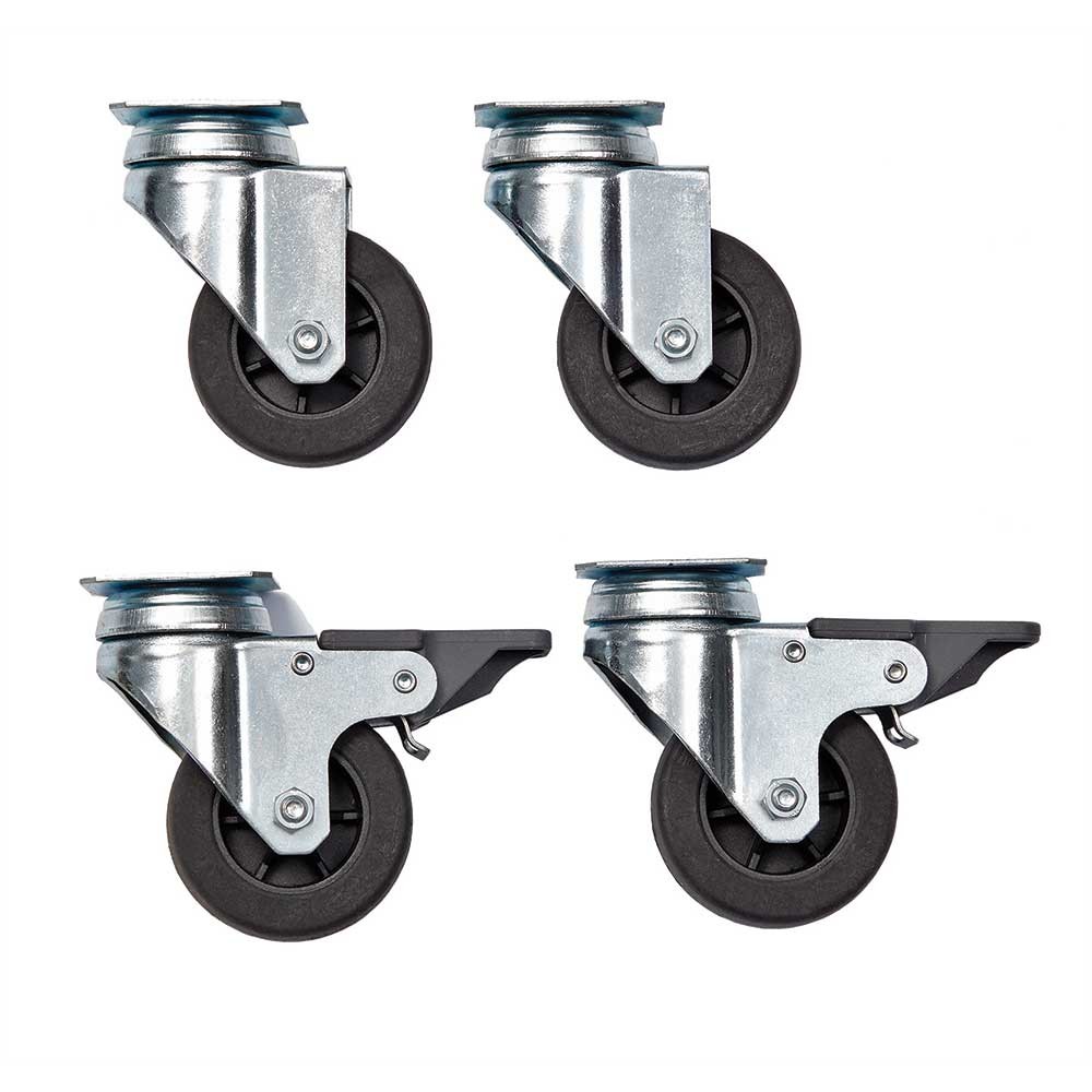 Midwest Skudo Pet Travel Carrier Wheel Casters 4 Pack Silver - 1