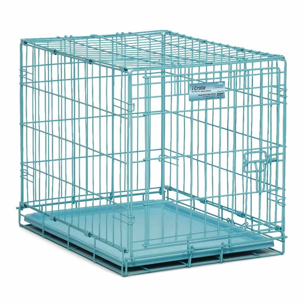Midwest iCrate Single Door Dog Crate Blue 24" x 18" x 19" - 1524