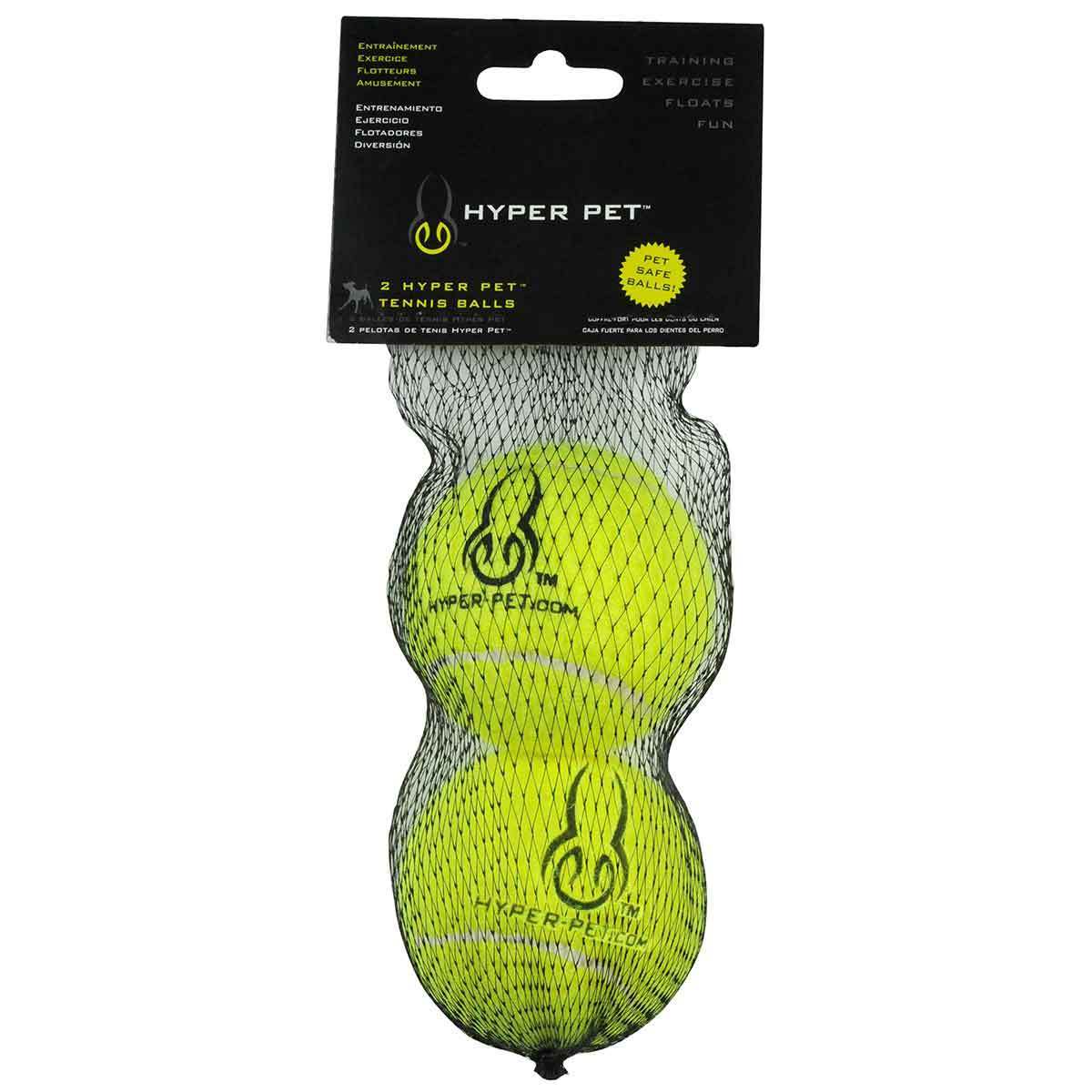 Hyper Pet Squeaks Tennis Balls Two Pack (Green)