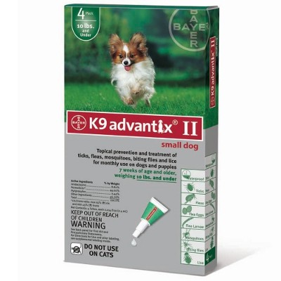 Dogs Under 10 lbs 4 Month Supply Advantix Flea and Tick Control