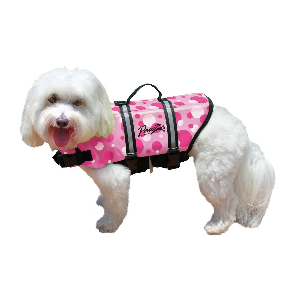 Pawz Pet Life Jacket Pink Extra Small Products Nylon Dog Bubbles