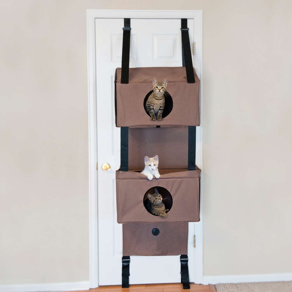 K&H Pet Products Hanging Feline Funhouse Small Tan 22" x 12" x 7